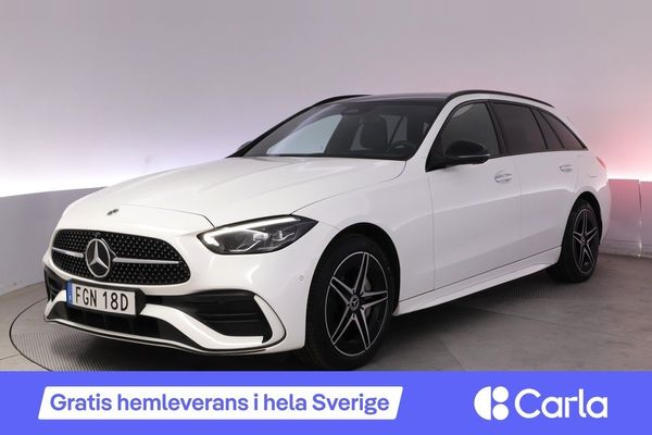 Mercedes C300 T e AMG Pano Drag Elstol HUD 360 BSM - 2023
