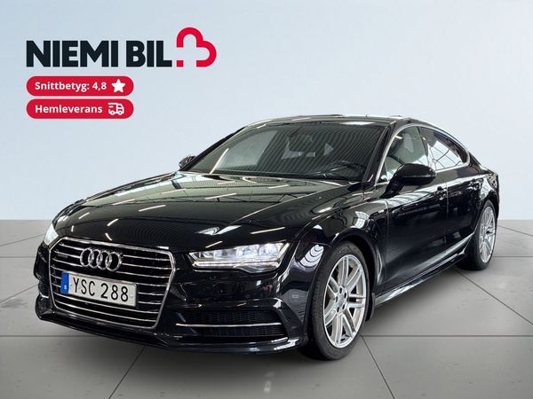 Audi A7 2.0 TFSI 252 hk quattro S-line S&V-hjul/Skinn/Alcantara - 2018