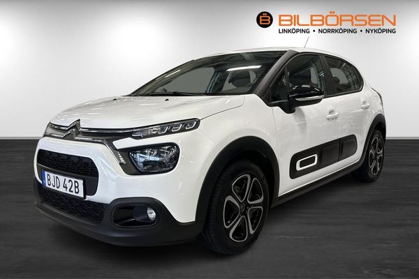 Citroen C3 1.2 PureTech (Navi, Carplay, Farthållare, Sensorer) - 2021