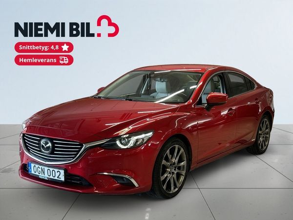 Mazda 6 Sedan 2.2 SKYACTIV-D Optimum Drag Mvärm S&V Bkamera HuD - 2017