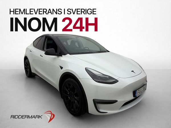 Tesla Model Y Long Range AWD Dragkrok Värmare Autopilot Navi - 2023