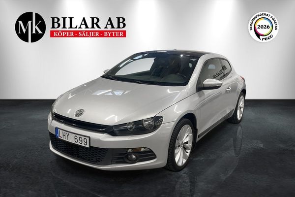 Volkswagen Scirocco 2.0 TSI GT Nyservad / Låga mil / Panorama / Navi - 2009