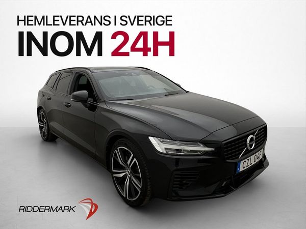Volvo V60 Recharge T6 AWD 350hk R-Design Värmare Pano Drag - 2022