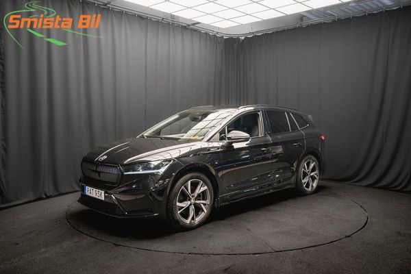 Skoda Enyaq iV 80 SPORTLINE DRAG KAMERA ELSTOL VÄRMEPUMP 1-ÄGARE MOMS - 2023