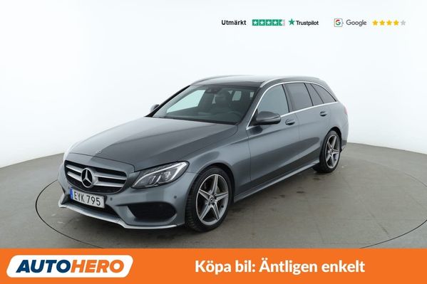 Mercedes C220 AMG Line / Panorama, Dragkrok, PDC - 2018