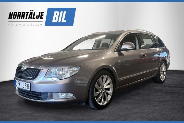 Skoda Superb KOMBI 1.6 105 HK ELEGANCE NYSERV K-REM BYTT PDC ELSTOL - 2011