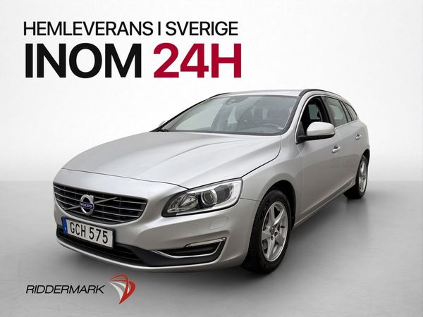 Volvo V60 D4 Momentum VOC Halvskinn Dragkrok Kamrem-Bytt - 2016