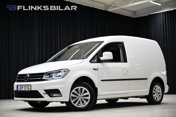 Volkswagen Caddy DSG 102HK Nedlackad|LED|Inredd|Girafflucka|Moms|SeUtr! - 2020
