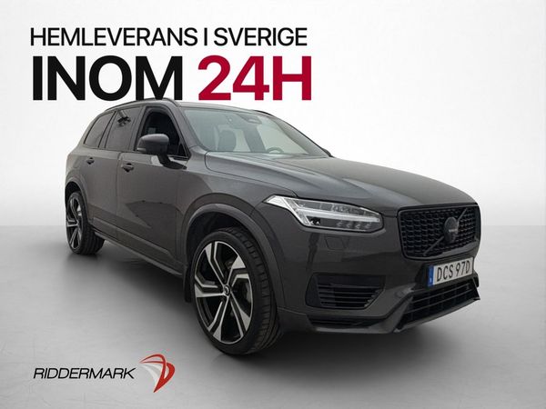 Volvo XC90 T8 AWD 456hk 7-sits Ultimate-Dark Pano HuD B&W - 2024