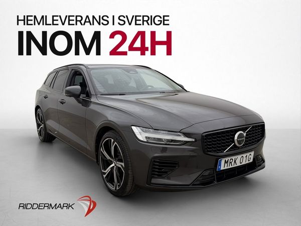 Volvo V60 Recharge T6 AWD 399hk Ultimate Dark Pano BLIS HuD - 2023