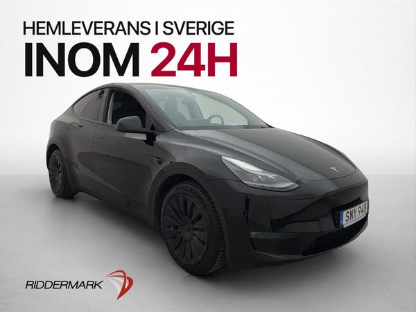 Tesla Model Y Long Range AWD Dragkrok Värmare Svensksåld - 2023