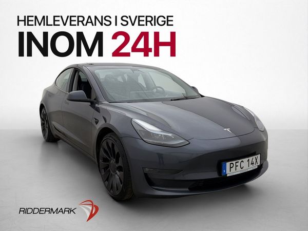 Tesla Model 3 AWD Performance Svensksåld Autopilot MOMS - 2023