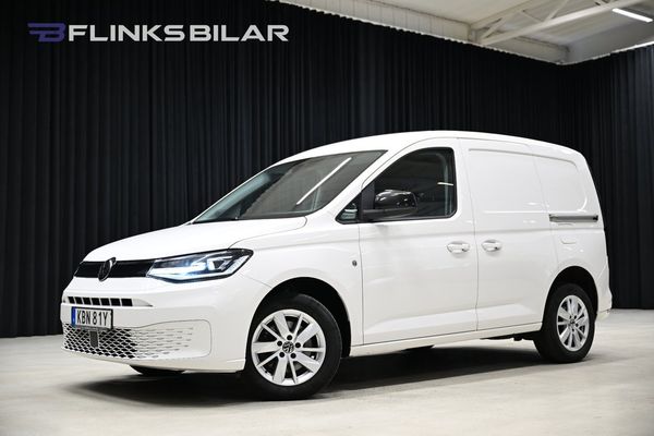 Volkswagen Caddy DSG 122HK Nedlackad|LED|Drag|Värmare|Backkamera|Leasbar - 2021