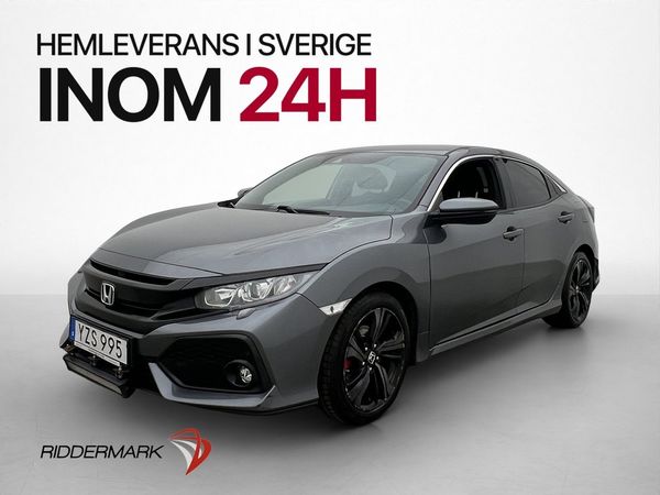 Honda Civic 129hk Elegance CarPlay Kamera Navi Adaptiv-Fart - 2017