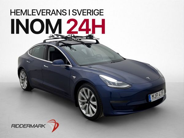 Tesla Model 3 Long Range AWD Pano Kamera Skinn Navi AP - 2019