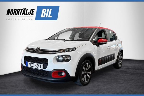 Citroen C3 1.2 110 HK AUT PDC M&K CARPLAY 5400 MIL 360 KR/ÅR - 2018