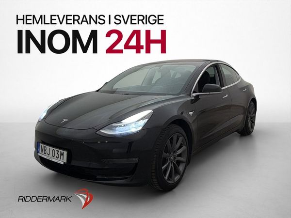 Tesla Model 3 Long Range Dragkrok Autopilot Parkeringsklimat - 2019