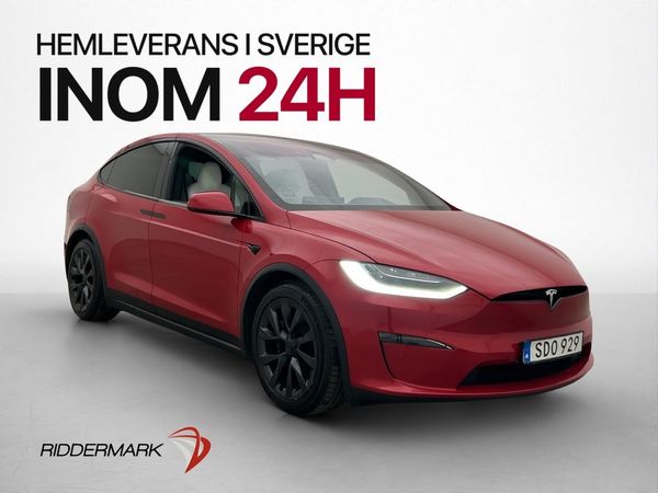 Tesla Model X Plaid Luft 6-Sits Yoke Dragkrok MOMS - 2023