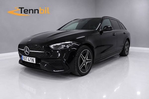 Mercedes C300 T e 9G AMG Drag Cockp Ambient Night-p Värmare MOMS - 2024