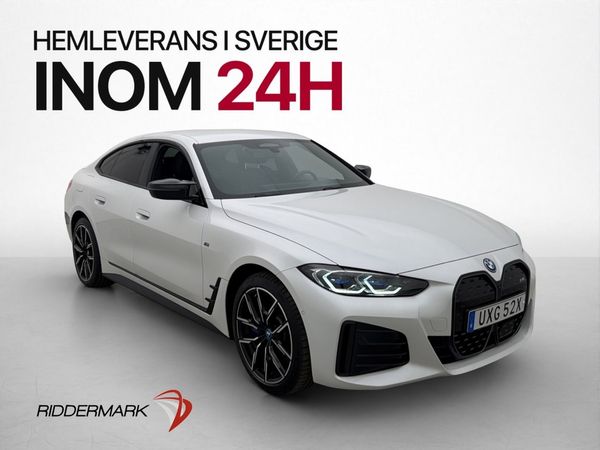 BMW i4 M50 xDrive M Sport HUD H/K Laser Läder 360°-3dvy Drag - 2024