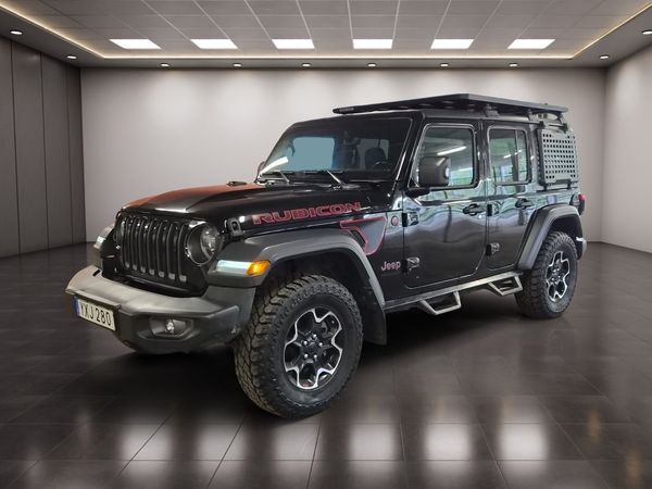 Jeep Wrangler Unlimited Rubicon 2.0 4WD 272HK Rhino-Rack Läder 35" - 2018