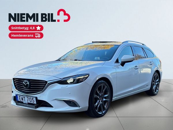 Mazda 6 SKYACTIV-D AWD Drag/BOSE/HuD/SoV-Däck/Elstol/Navi - 2015