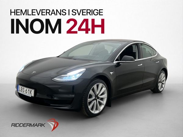 Tesla Model 3 Long Range AWD Pano Autopilot Svensksåld - 2019