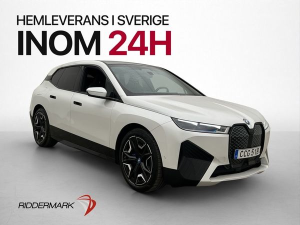 BMW iX xDrive50 Sport Sky H/K HUD Luftfjä Laser Drag MOMS - 2025