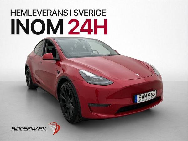Tesla Model Y Long Range AWD Autopilot Panorama Skinn Drag - 2022