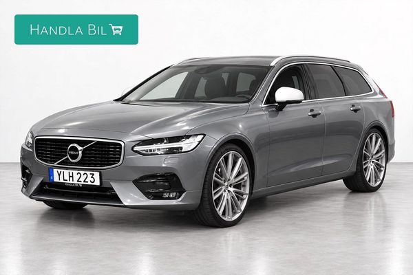 Volvo V90 D4 AWD R-design Pano Skinn/Alcantara P-värm Klimat Drag - 2018