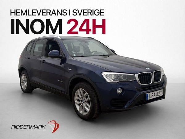 BMW X3 xDrive20d 190hk Drag Bluetooth Halvskinn - 2016