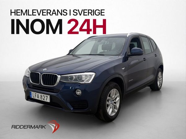 BMW X3 xDrive20d 190hk Drag Bluetooth Halvskinn - 2016