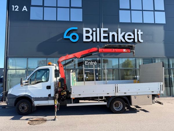 Iveco Daily 3.0 170Hk 7t Kranbil Bakgavellyft Flakbil - 2014