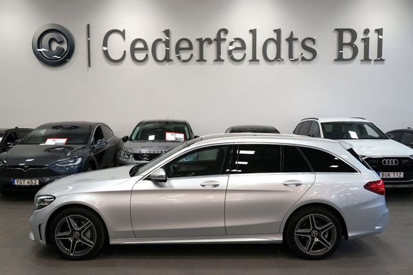 Mercedes C220 T d 4MATIC AMG Panorama Drag Fjärrvärm V-hjul Eu6 - 2020