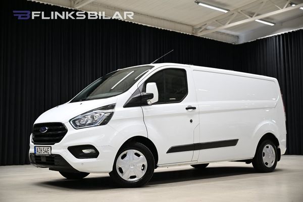 Ford Transit Custom 130HK Automat|Lång|Inredd|Nykamrem|EnÄgare|Moms - 2023