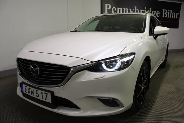 Mazda 6 Wagon 2.2 SKYACTIV-D AWD Navi Drag Värmare kamera - 2015
