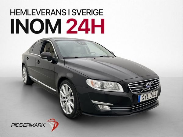 Volvo S80 D4 Classic Summum Taklucka Navi Värmare VOC Skinn - 2016