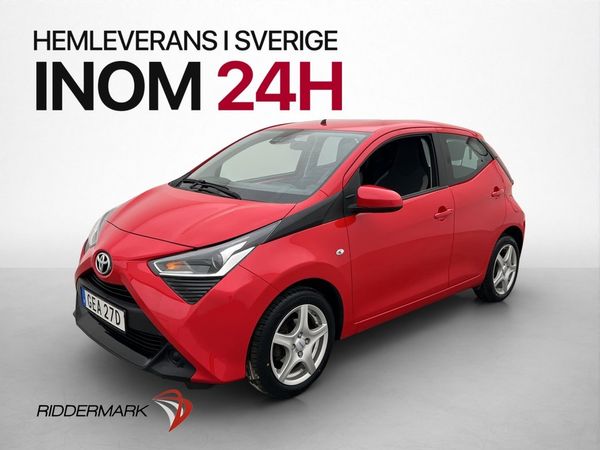 Toyota Aygo 1.0 X-PLAY 0,38l/mil Kamera ISOFIX Välskötk - 2021