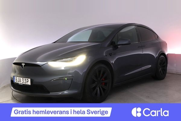 Tesla Model X Plaid AWD 6-sits Autopilot Yoke Pano Drag - 2023