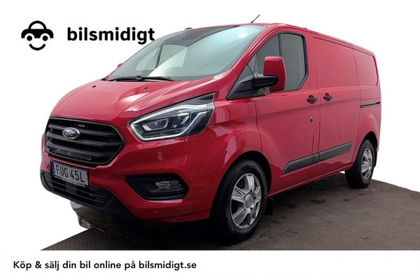 Ford Transit Custom 340 2.0 Aut L1 2xSidodörr 3sits Kamera Värmare MOMS - 2021