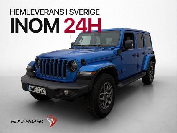 Jeep Wrangler 4xe 380hk Unlimited B-Kamera Skinn Drag Navi - 2021
