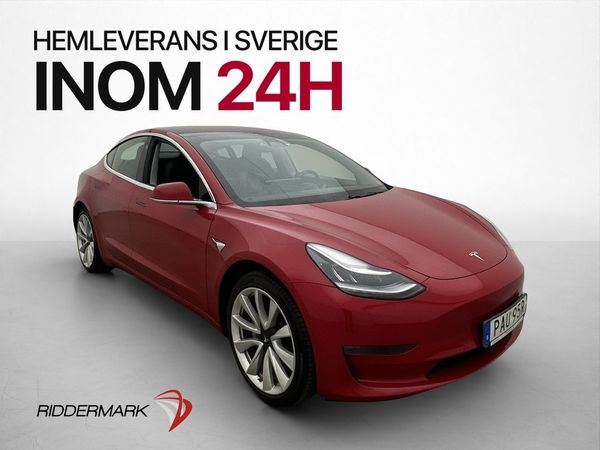 Tesla Model 3 Long Range AWD 440hk Pano Kamera Navi AP - 2019