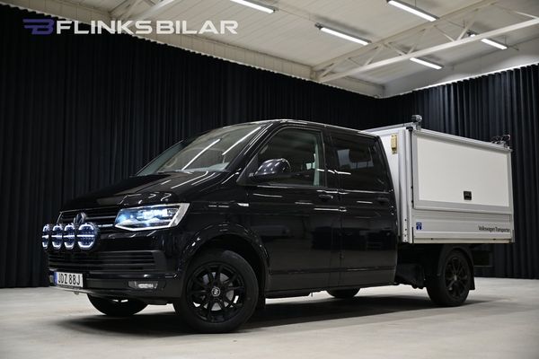 Volkswagen Transporter 4Motion DSG 150HK Dubbelhytt|Kåpa|Inredd|Extraljus|Moms - 2019