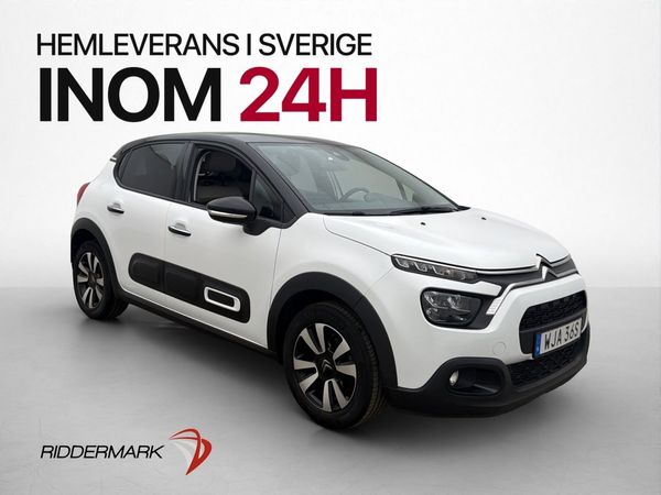 Citroen C3 1.2 PureTech 83hk Bluetooht AC Sätesvärme CarPlay - 2023