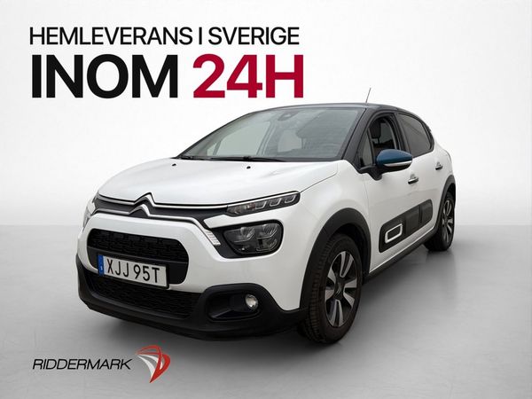 Citroen C3 1.2 PureTech P-Sensorer CarPlay Två-Brukare MOMS - 2023
