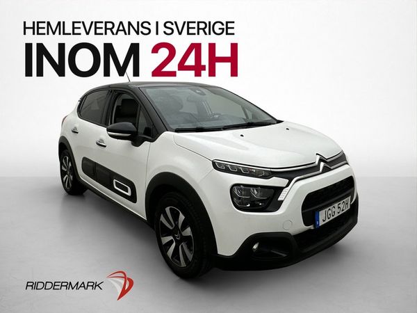 Citroen C3 1.2 PureTech 110hk Shine Sensorer CarPlay MOMS - 2023