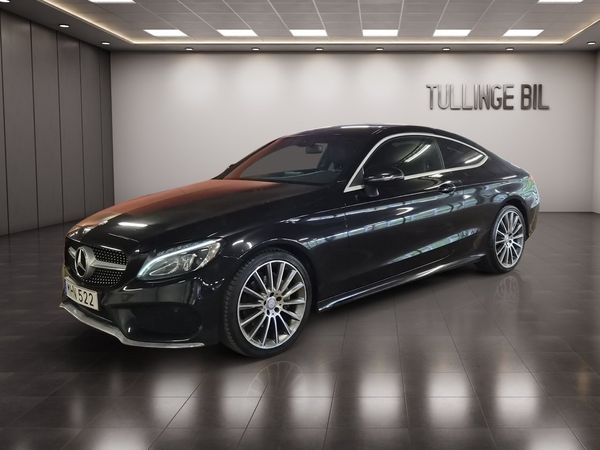 Mercedes C200 Coupé 184HK 7G AMG Burmester Backkamera Navi 19" - 2016