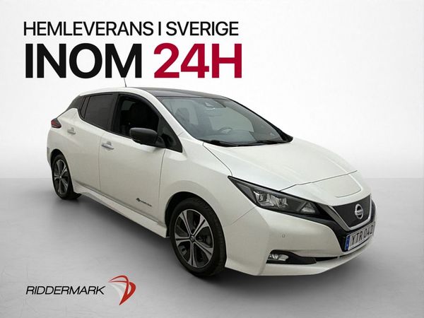 Nissan Leaf 150hk Tekna BOSE 360 Navi Rattvärme Halvskinn - 2018