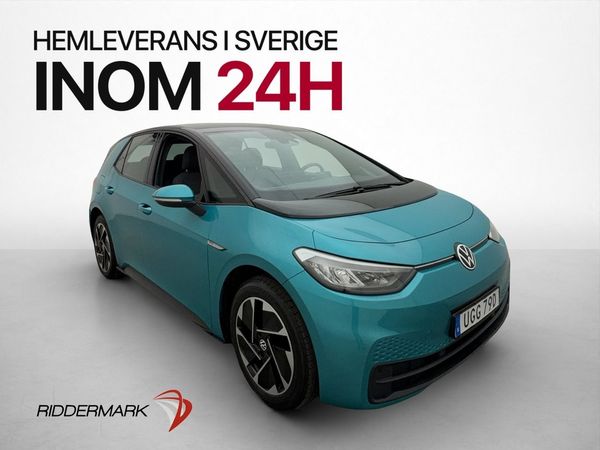 Volkswagen ID.3 Pro Performance Värmare CarPlay Rattvärme - 2021