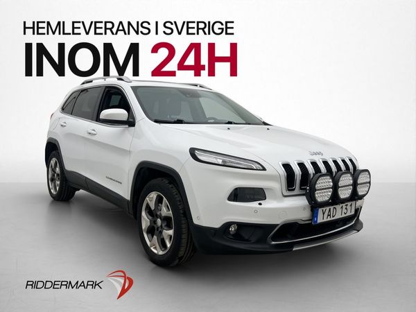 Jeep Cherokee 2.2 AWD 200hk Limited Pano Kamera Skinn Drag - 2016